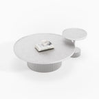 Nesting Round White Coffee Table Set A006