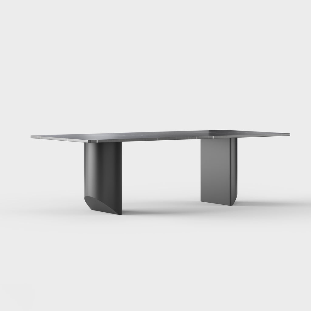Minimalist Metal Rectangular Dining Table for Residential Dining Room DT-2007