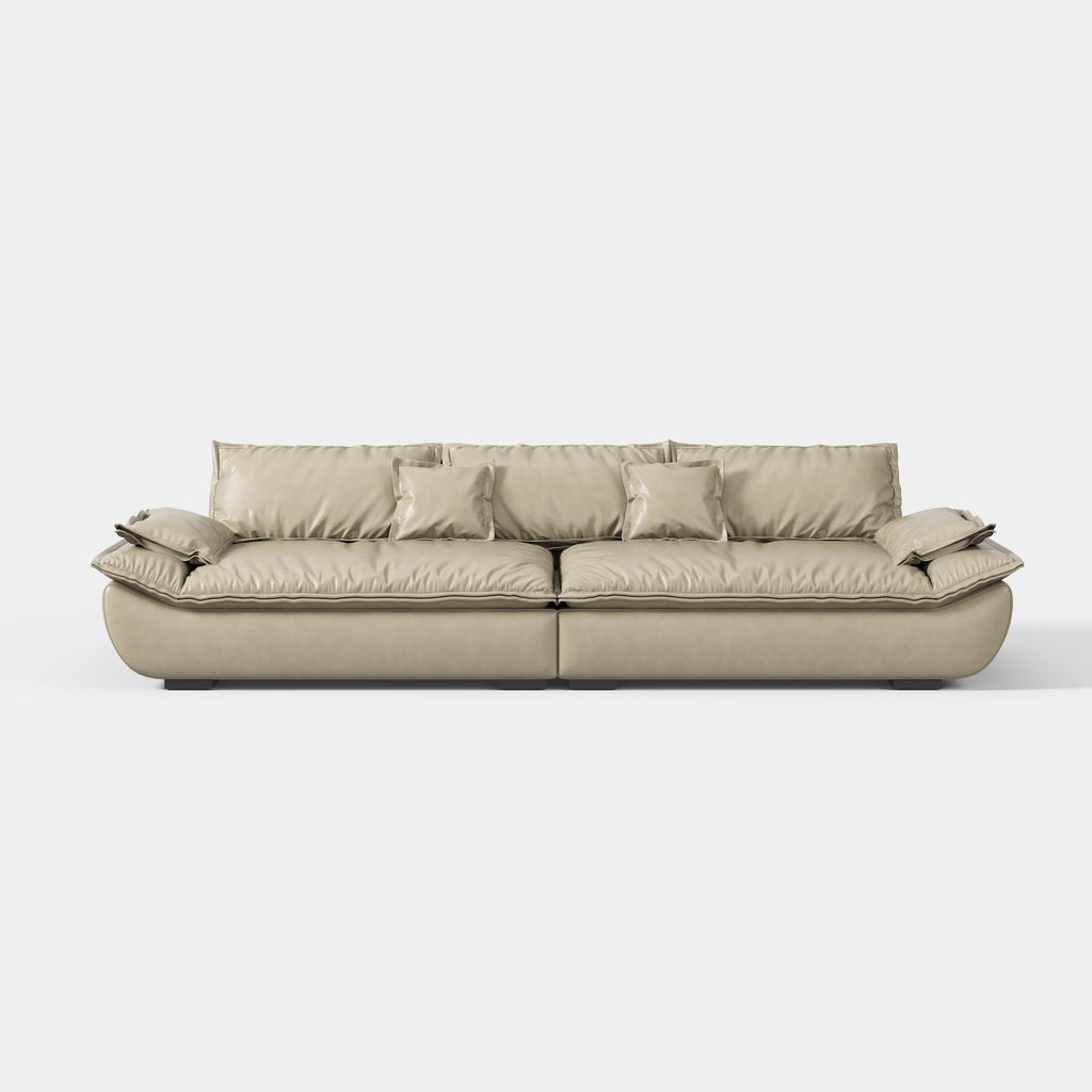 Italian Style Low‑profile Fabric Sectional Sofa, Large Size Living Room Home Sofa  665#