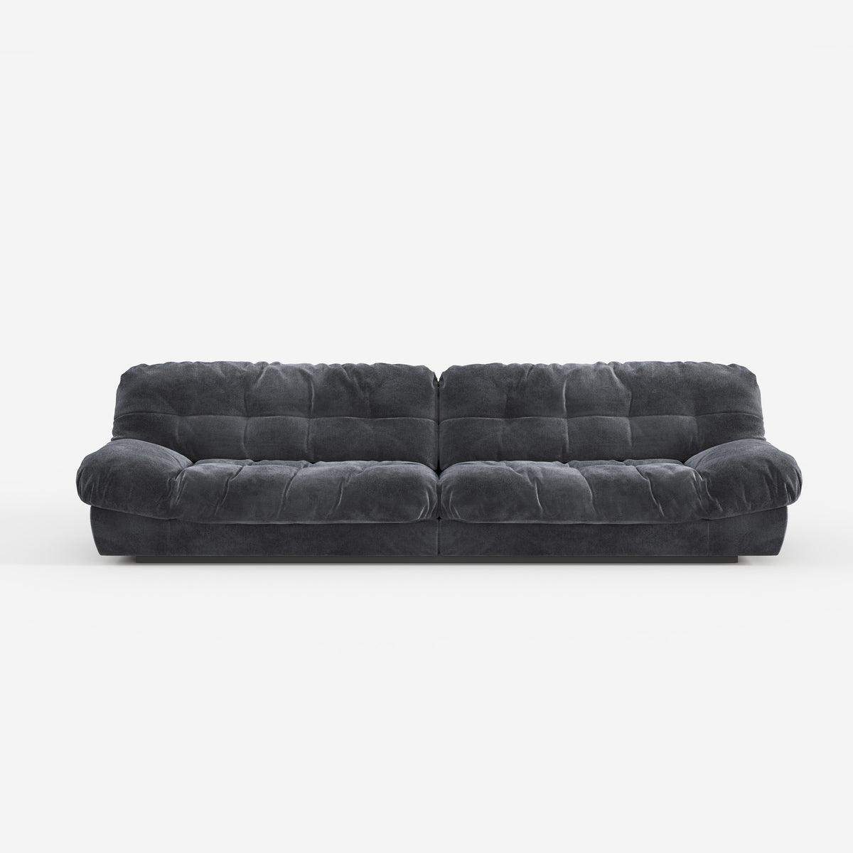 Modern Dark Fabric Modular Sofa, Minimalist Upholstered Couch For Living Room  621#