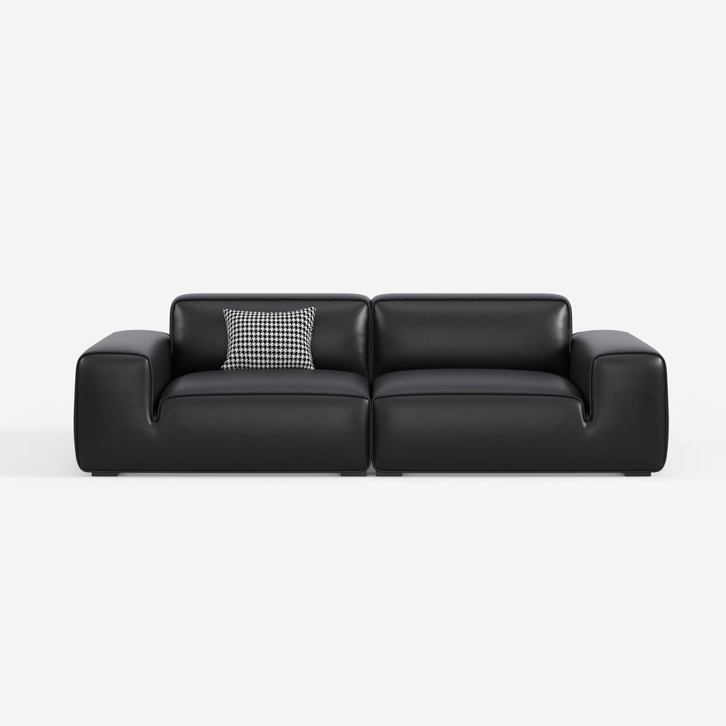 Italian Luxury Genuine Leather Sectional Sofa, High‑end Living Room Couch For Home  635#