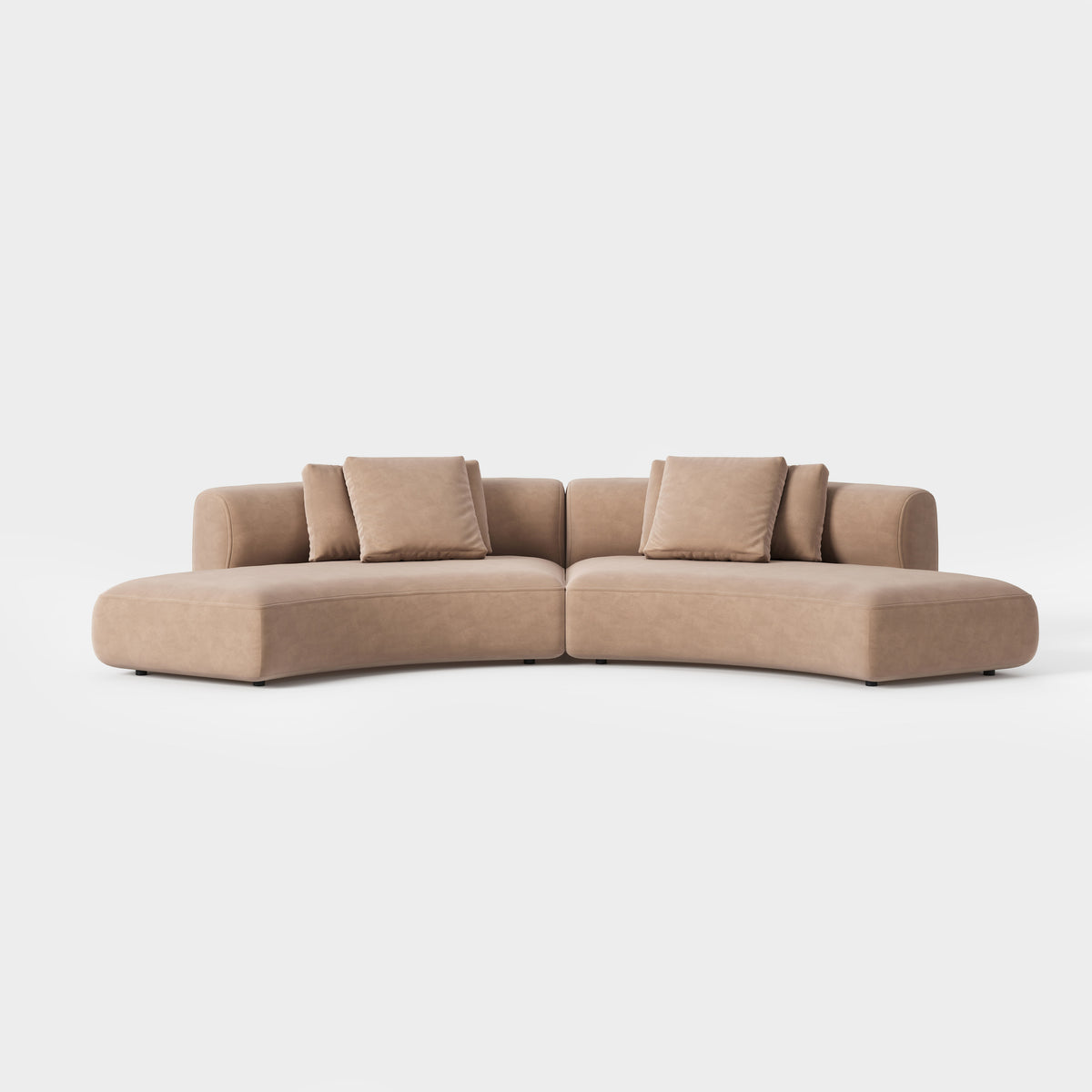 Beige Irregular Multi-segment Modular Sofa for Custom Interior Project QY-S1921