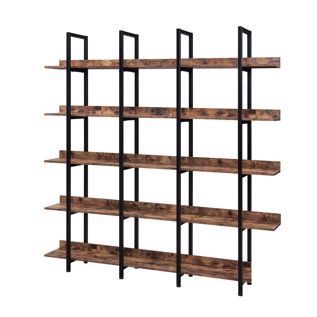 5 Tier Bookcase Home Office Open Bookshelf
