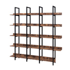 5 Tier Bookcase Home Office Open Bookshelf