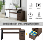 65 inch Writing Study Table with Drawers