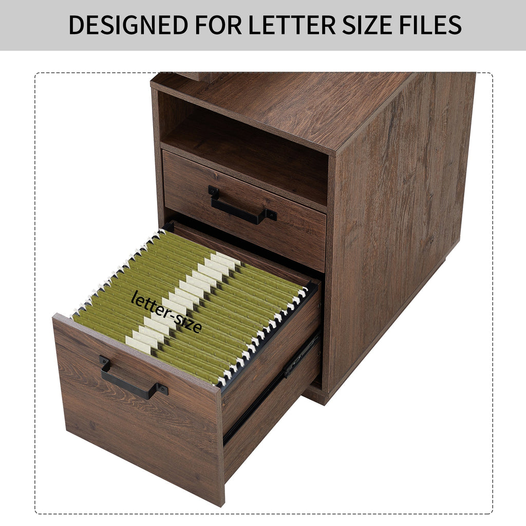 65 inch Writing Study Table with Drawers