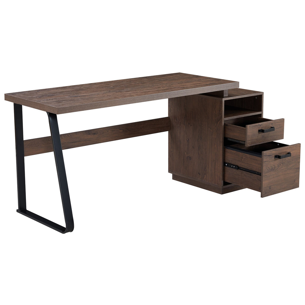 65 inch Writing Study Table with Drawers