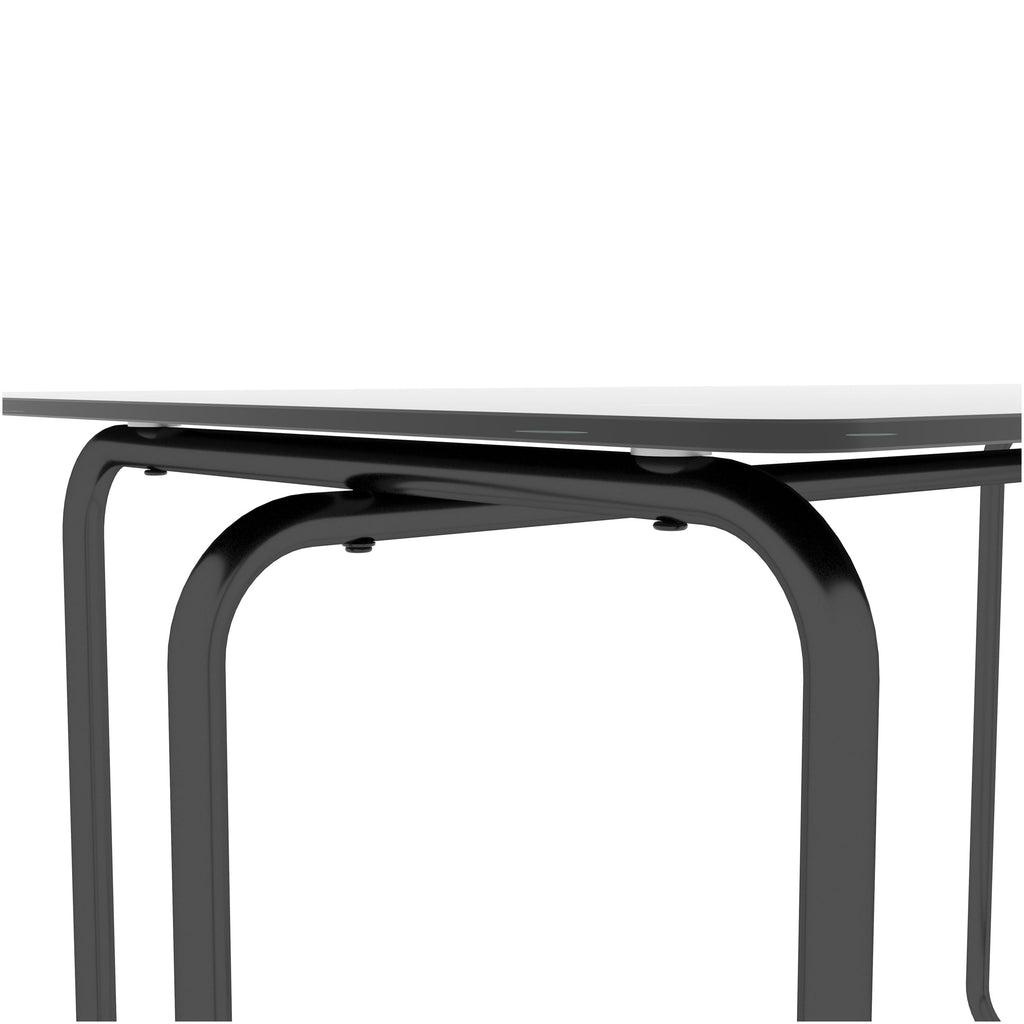 5-piece Rectangle Dining Table Set with Metal Frame