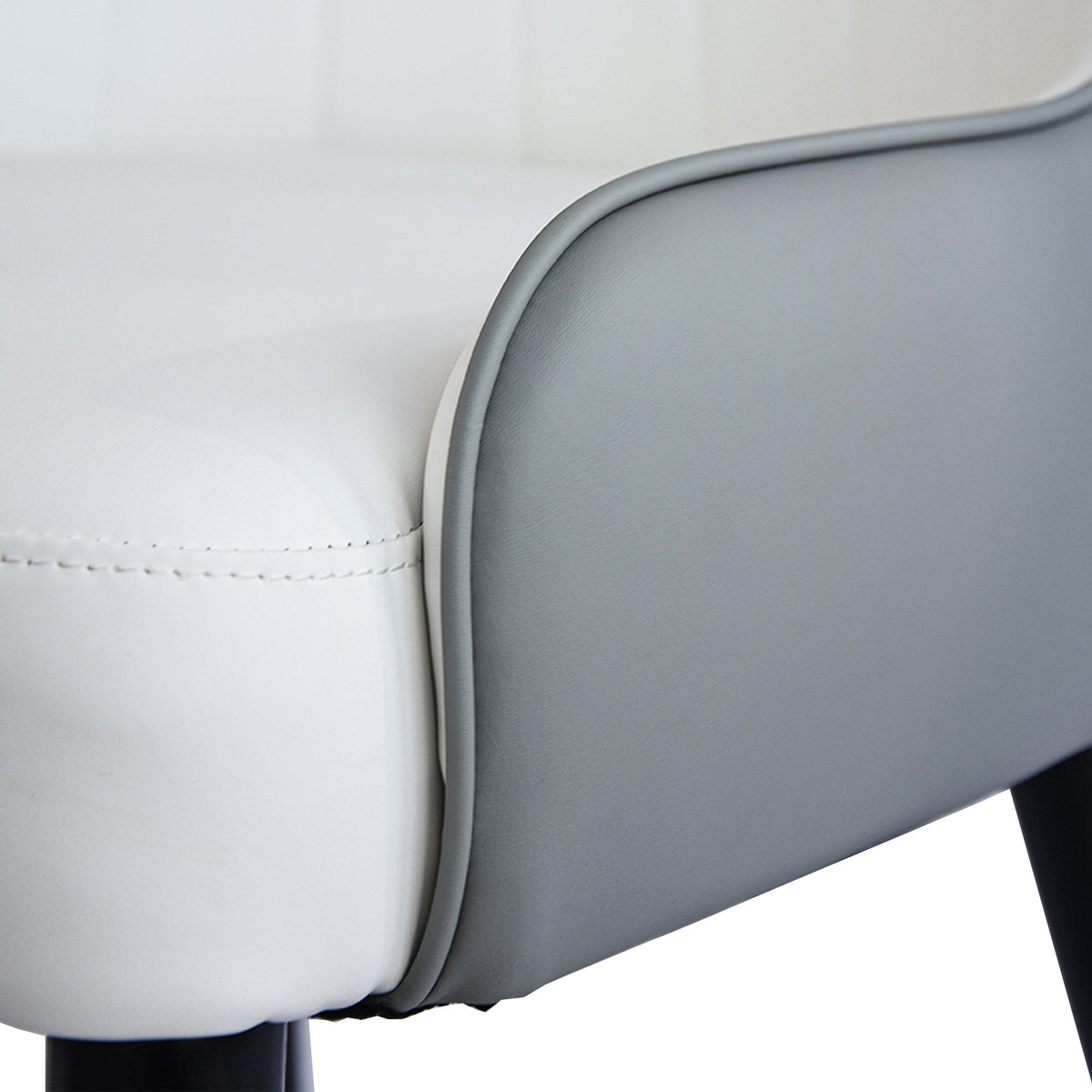 Modern PU Sponge-filled Dining Chair(Set of 2)