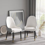 Modern PU Sponge-filled Dining Chair(Set of 2)