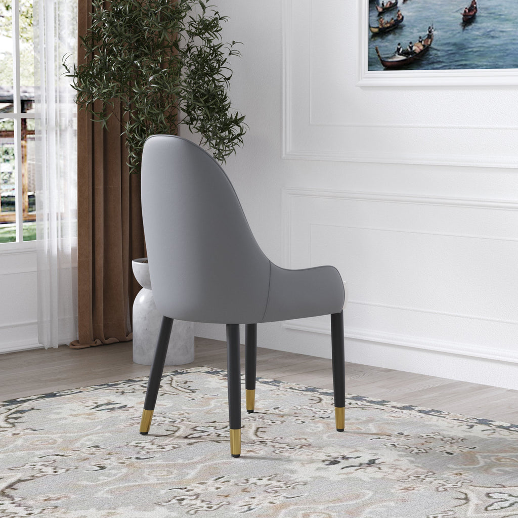 Modern PU Sponge-filled Dining Chair(Set of 2)