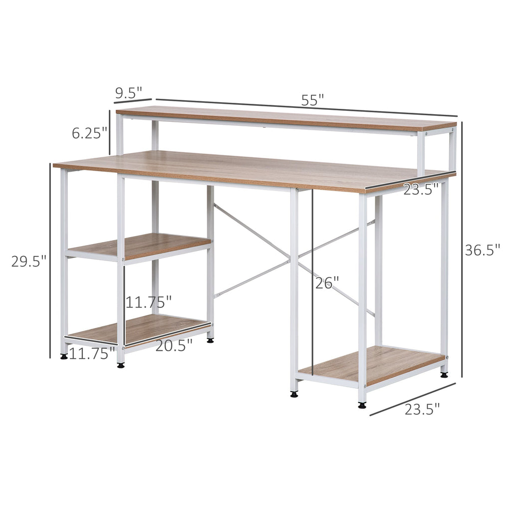 55 Inch Home Office Computer Desk