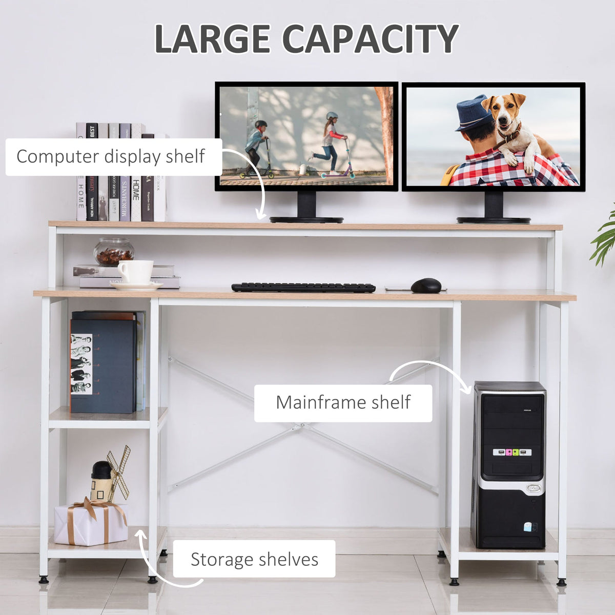 55 Inch Home Office Computer Desk