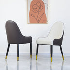 Modern PU Sponge-filled Dining Chair(Set of 2)