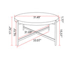 Modern Thread Design Round Coffee Table