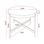 Modern Thread Design Round Coffee Table