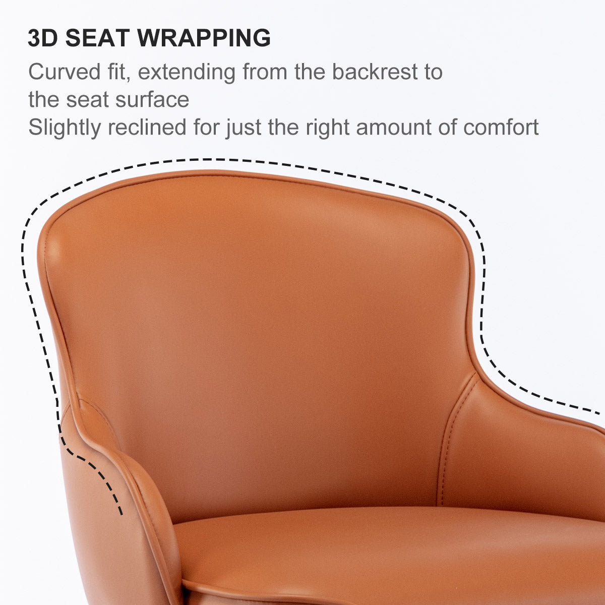 Grade Modern Leather Bar Chair with Backrest