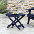 Outdoor Folding Wooden Side Table