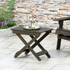 Outdoor Folding Wooden Side Table