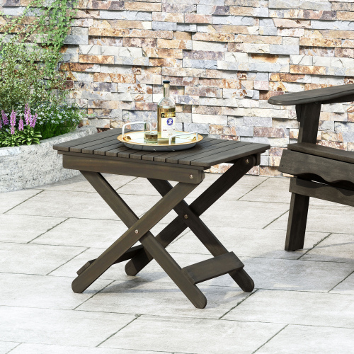 Outdoor Folding Wooden Side Table