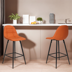 Modern Metal Counter Height Barstools for Kitchen Home Bar