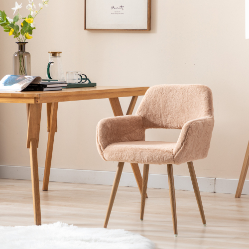 Mid Century Side Chairs with Solid Painting Steel Leg for Dining Room