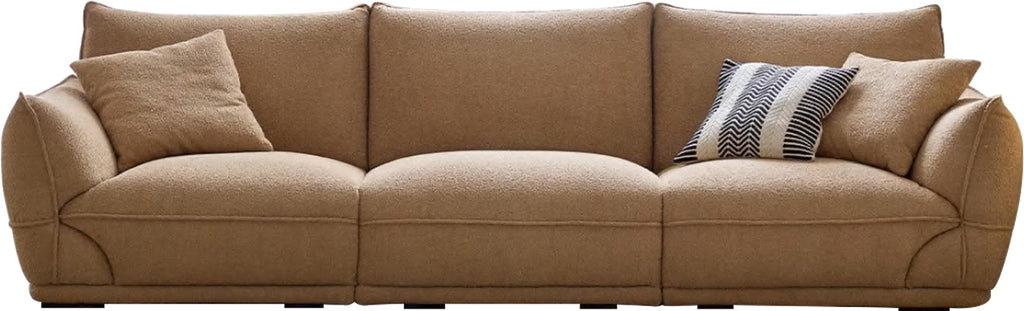 Rounded Arm Camel Loop Yarn Sofa MJ-S34