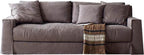 Loose Cushion Dark Grey Fabric Sofa MJ-S45