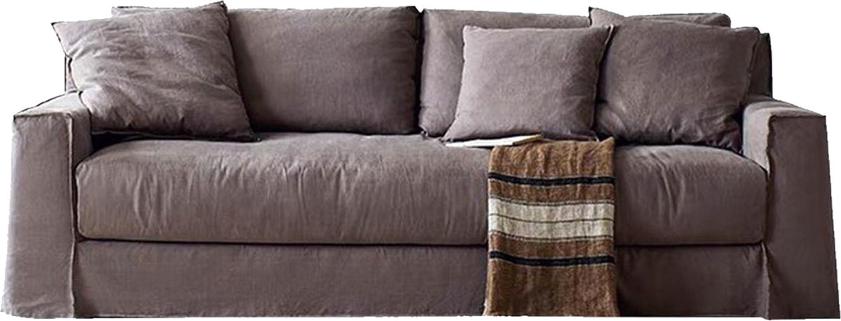 Loose Cushion Dark Grey Fabric Sofa MJ-S45