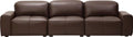 Modular Block Brown Leather Sofa MJ-S23