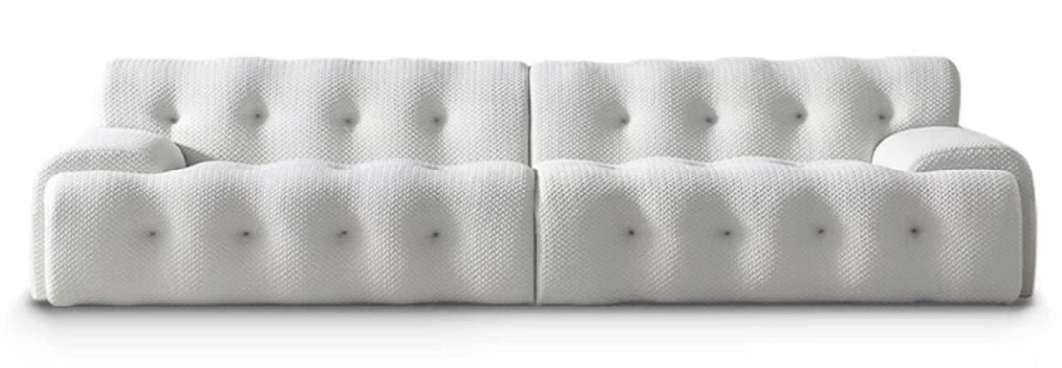 Full Grid Tufted Light Fabric Sofa MJ-S50