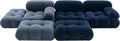 Cube Block Combination Blue Fabric Sofa MJ-S57