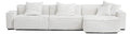 White Modular Sectional Fabric Sofa MJ-S58