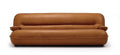 Layered Retro Tan Leather Sofa MJ-S39