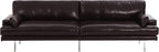 Minimal Dark Genuine Leather Sofa MJ-S29