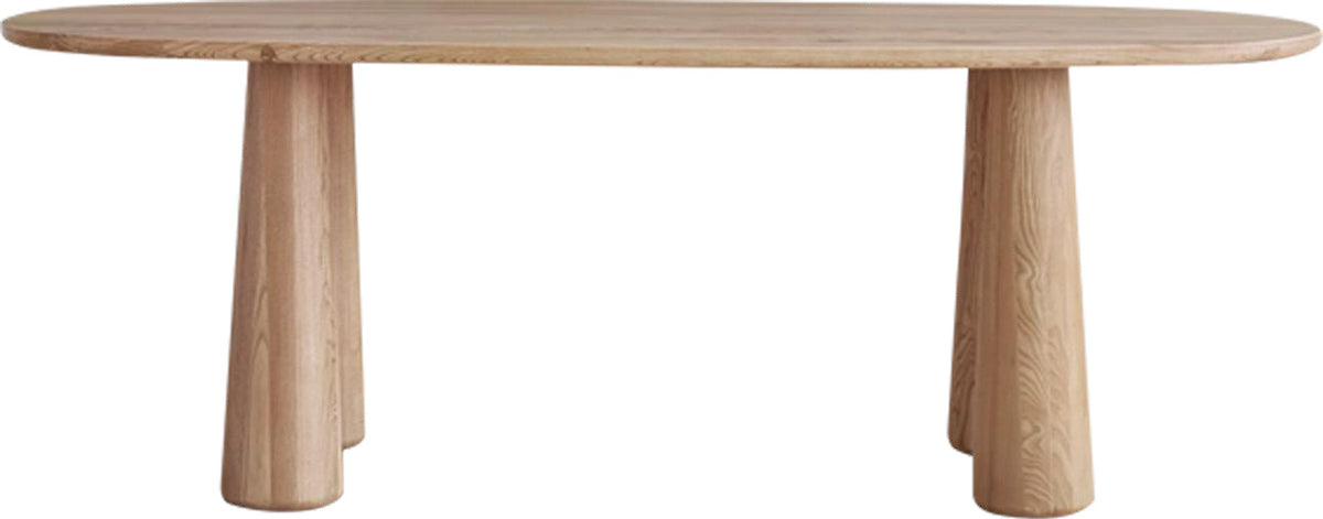 Natural Solid Wood Oval Dining Table for Modern Residence MJ-CZ13