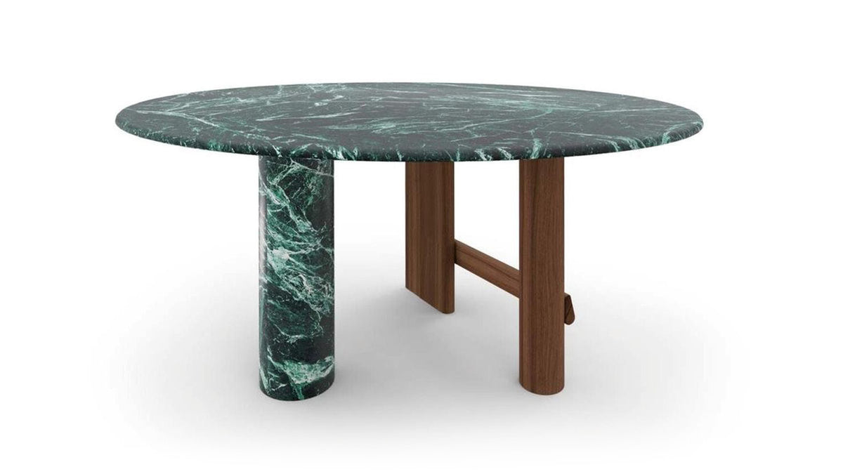 Irregular Marble Surface Wooden Dining Table for Custom Interior MJ-OZ39