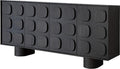 Textured Black Sculptural Storage Cabinet for High-end Lobby MJ-BG13