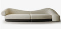 Two-tone Asymmetrical Curved Fabric Sofa for Hotel Lobby Project QY-S1764