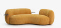 Warm Orange Organic Wavy Modular Sofa QY-S1482B