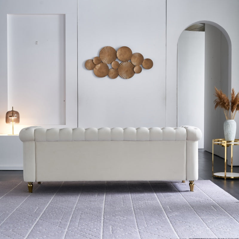 Comfy Couches Tufted Luxury Velvet Furniture for 3 Seat