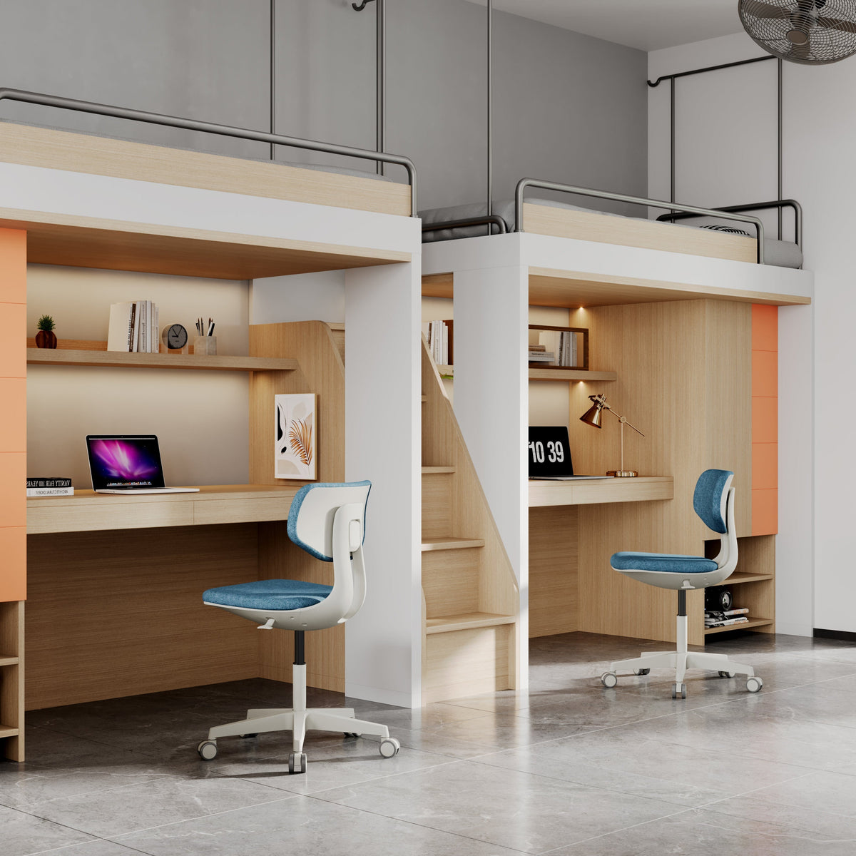 Compact Ergonomic Desk Chair – Space-Saving & Stylish for Home Office