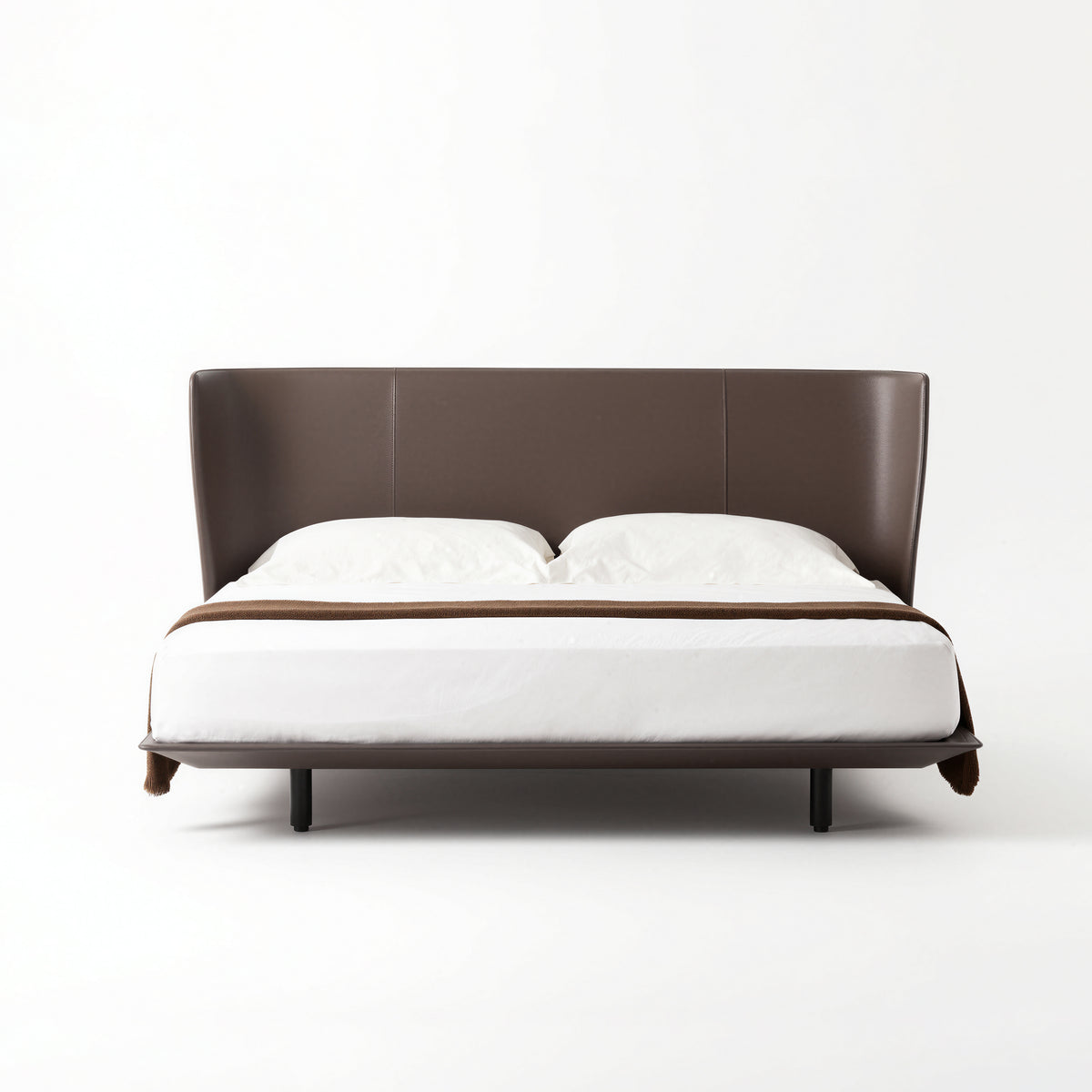Wide Simple Headboard Fabric Bed MJ-C23