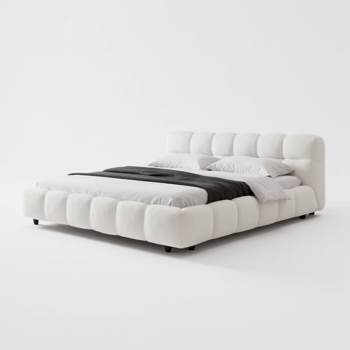 Grid Stitching Modular Upholstered Bed MJ-C25