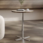 Light Luxury Italian Saddle Leather Side Table