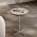 Light Luxury Italian Saddle Leather Side Table