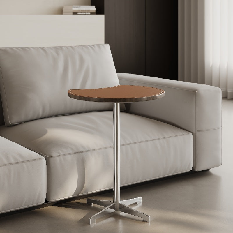 Saddle Leather Sofa Side Table