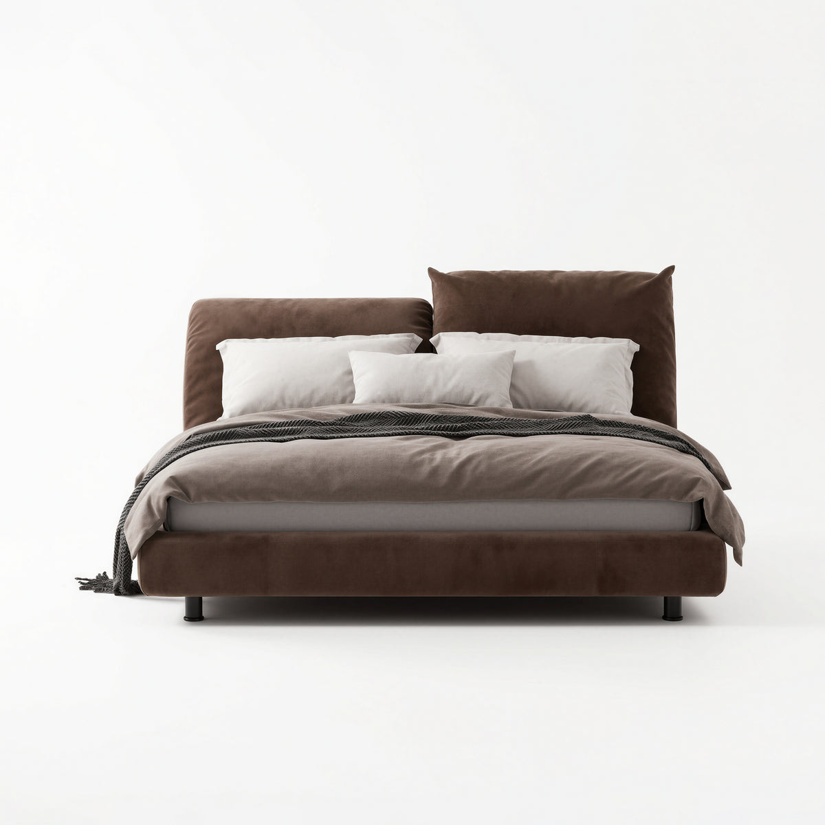 Two-tone Layered Upholstered Bed MJ-C27