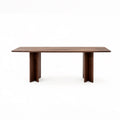 Retro Dark Tone Solid Wood Dining Table for Modern Interior MJ-CZ27