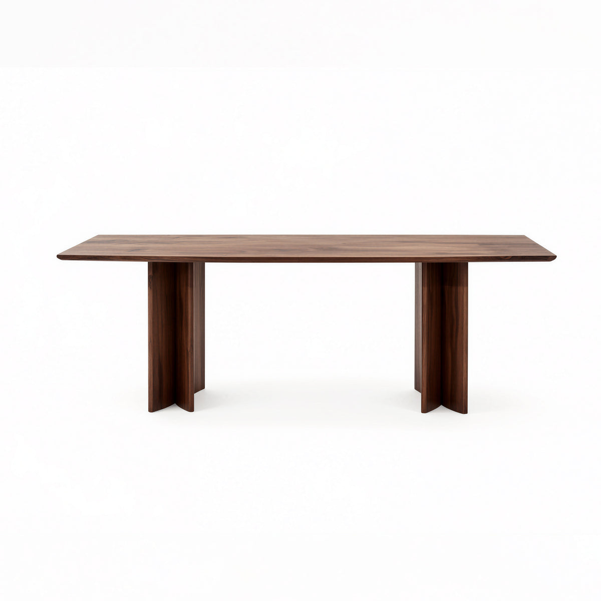 Retro Dark Tone Solid Wood Dining Table for Modern Interior MJ-CZ27
